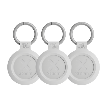 Water - resistant TravelTag - 3 Pack - Ash White - Xtorm NL